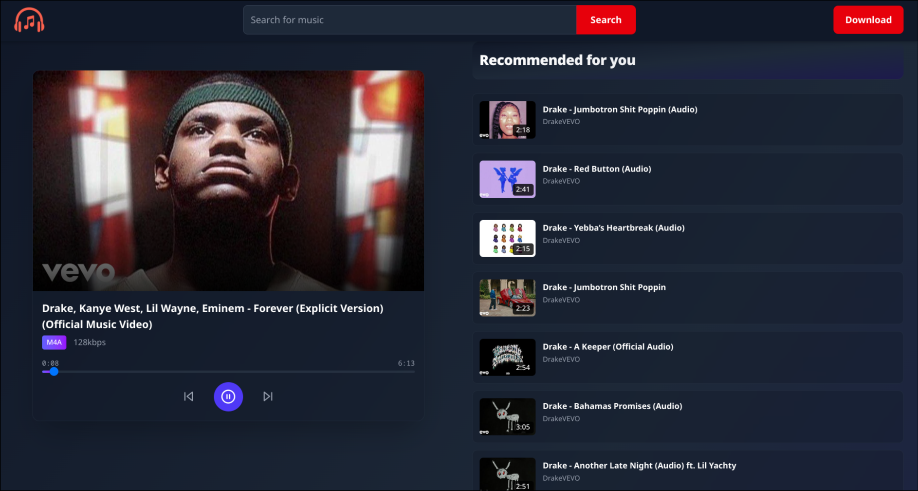 Screenshot of SanBeats project